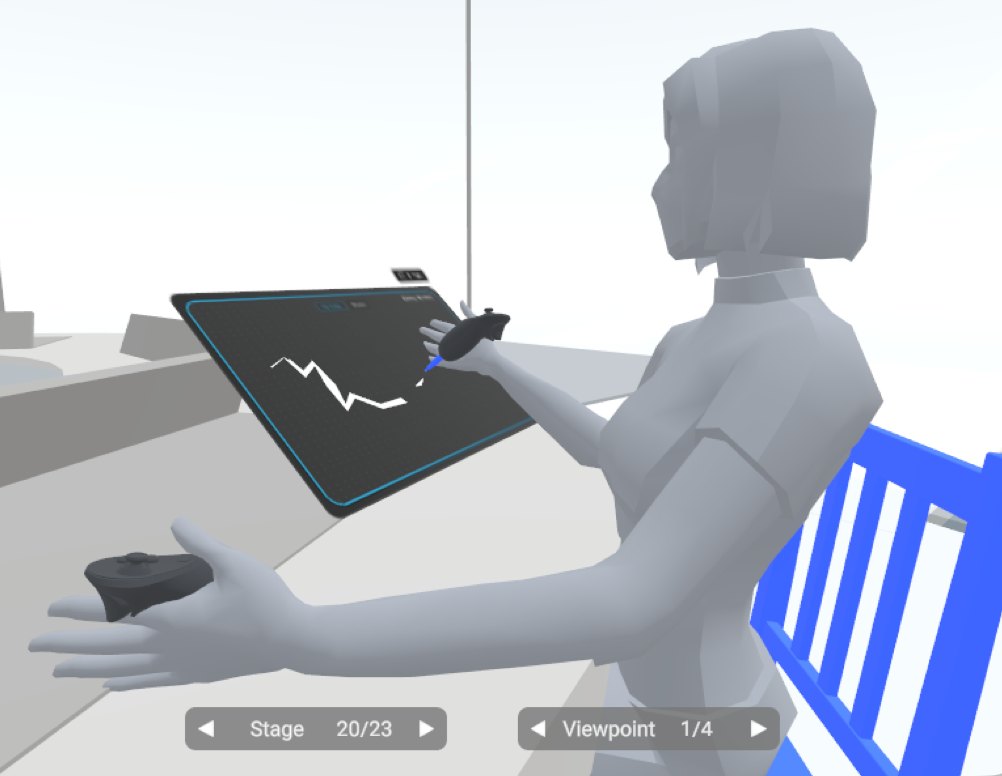 ShapesXR wireframe: drawing on the personal board